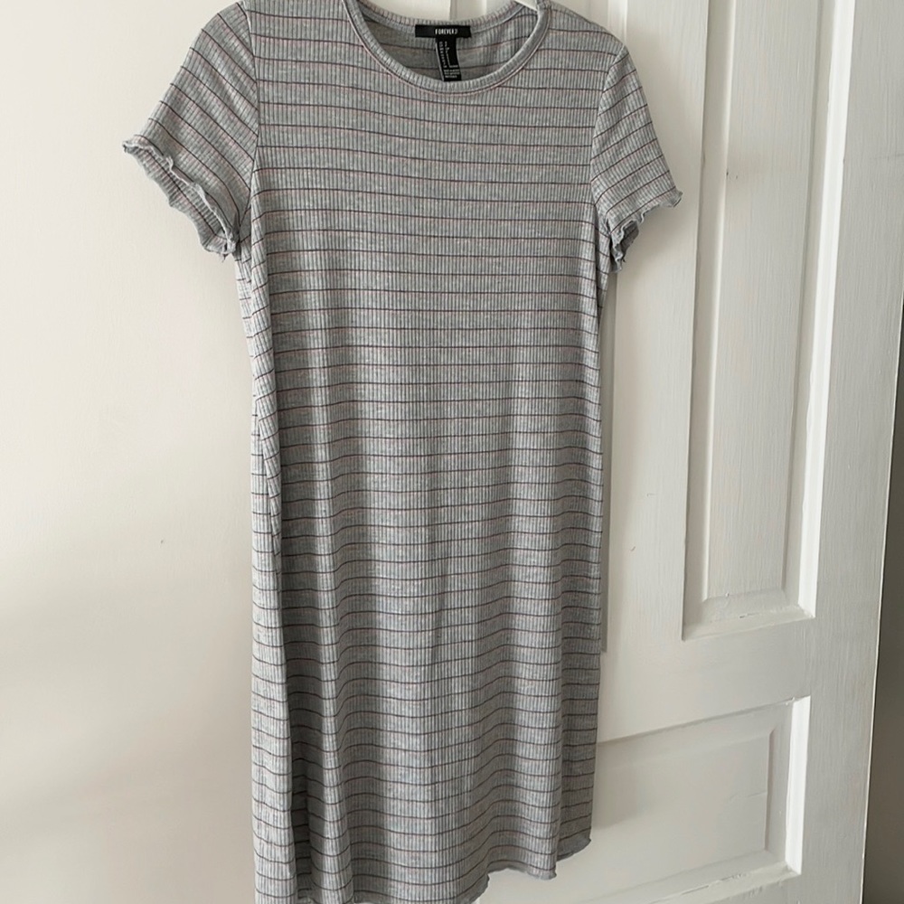 Forever 21 Striped T-Shirt Dress